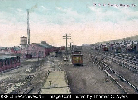 "P.R.R. Yards, Derry, Pa.," c. 1915